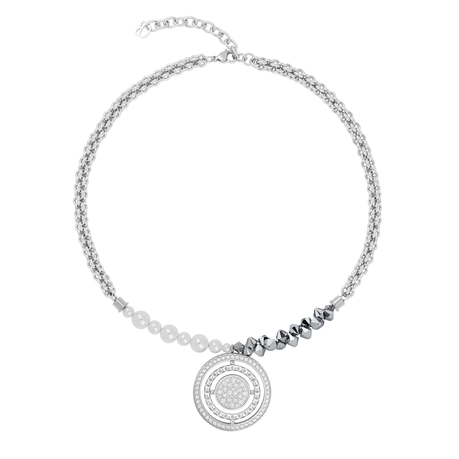 coeur-de-lion-halskette-amulett-fusion-sparkle-silber-35-mm-42-cm-6-cm image 1