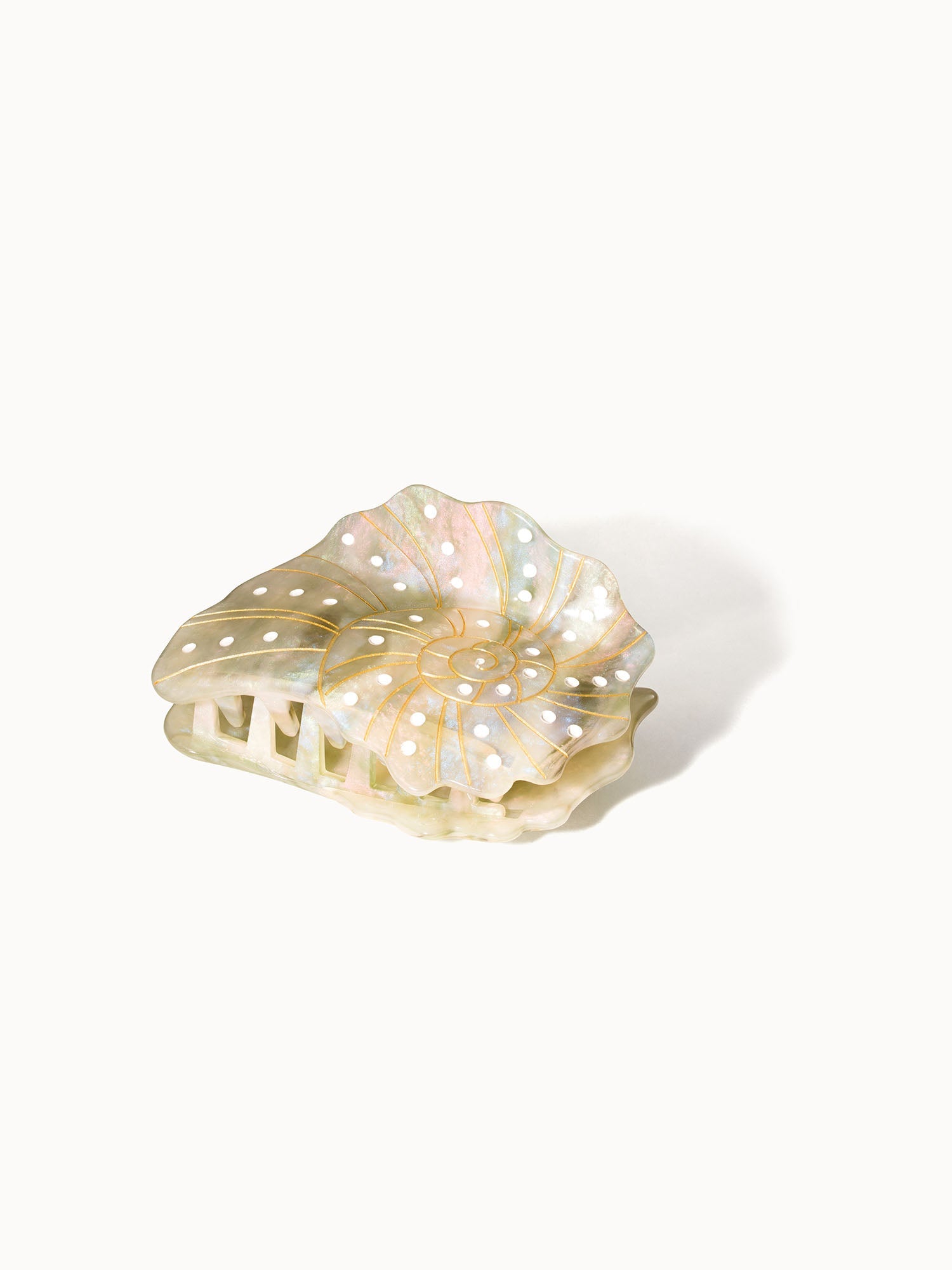 purelei-seafoam-haarklammer-84-3-mm-mit-perlmutt-design image 3