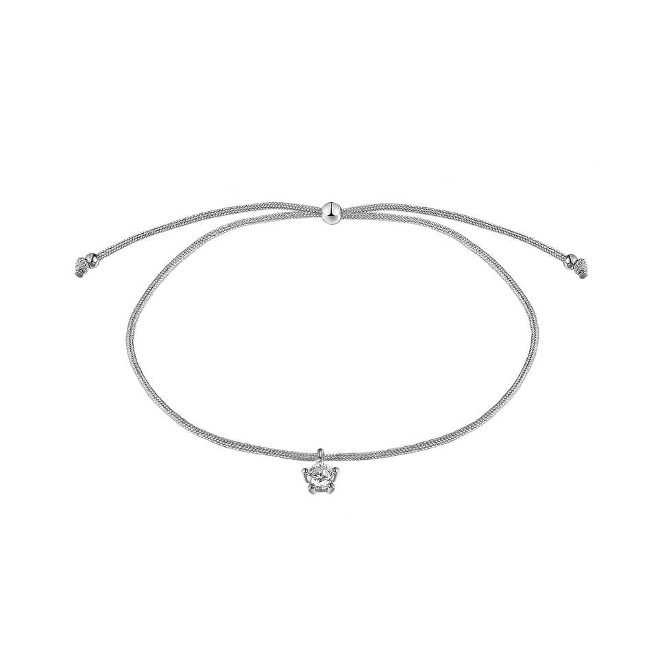xenox-happy-armband-nylon-mit-925-sterlingsilber-und-zirkonia image 1