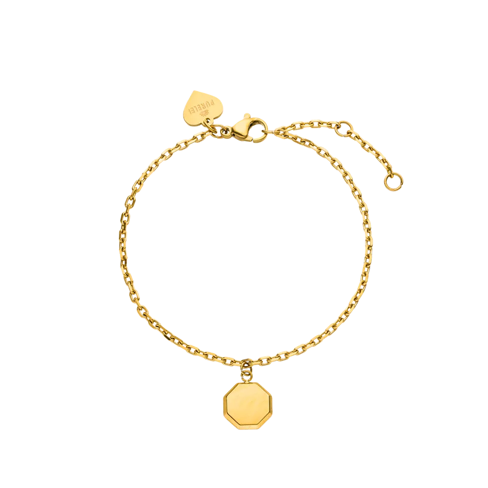 purelei-beloved-armband-gravierbar-achteck-anh-nger image 1