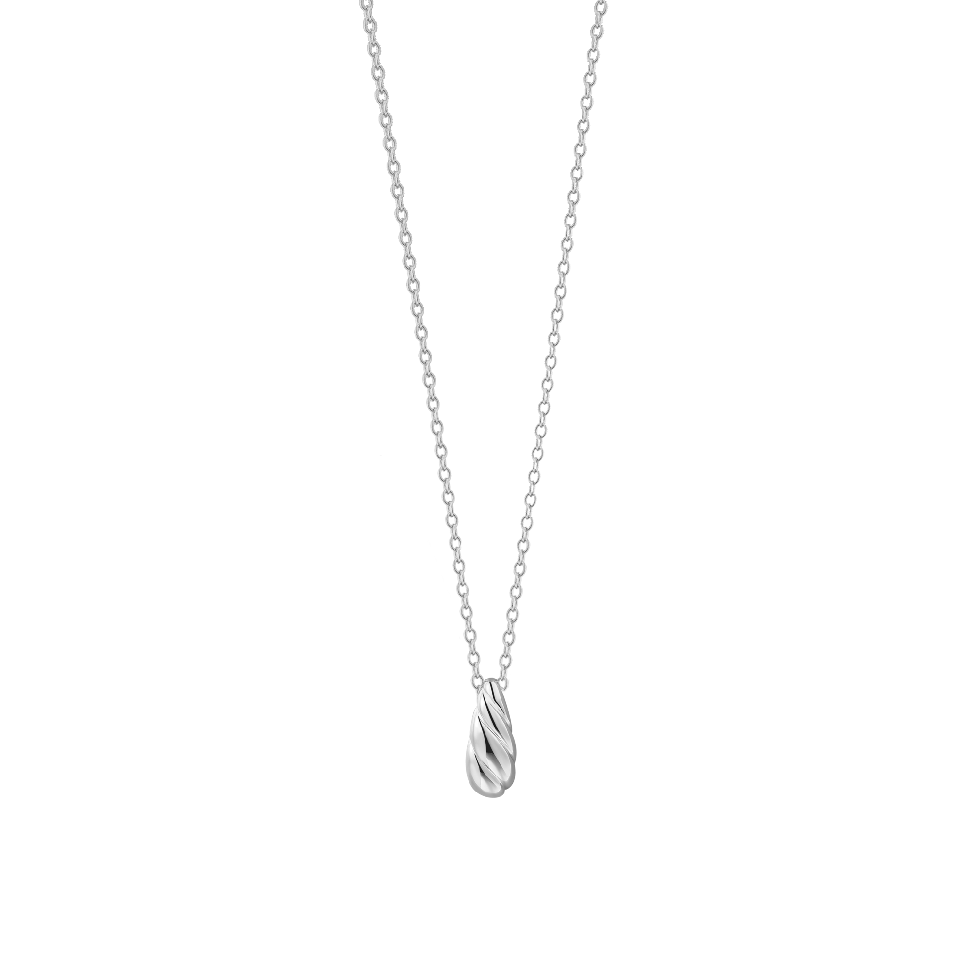 xenox-sculpted-halskette-925-sterlingsilber-rhodiniert-mit-tropfen-anh-nger image 1