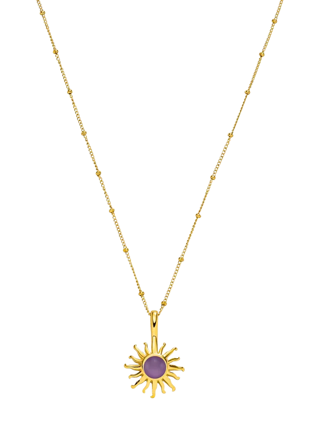 purelei-sun-amethyst-kette-sonnen-anh-nger-mit-amethyst-50-55-cm image 1