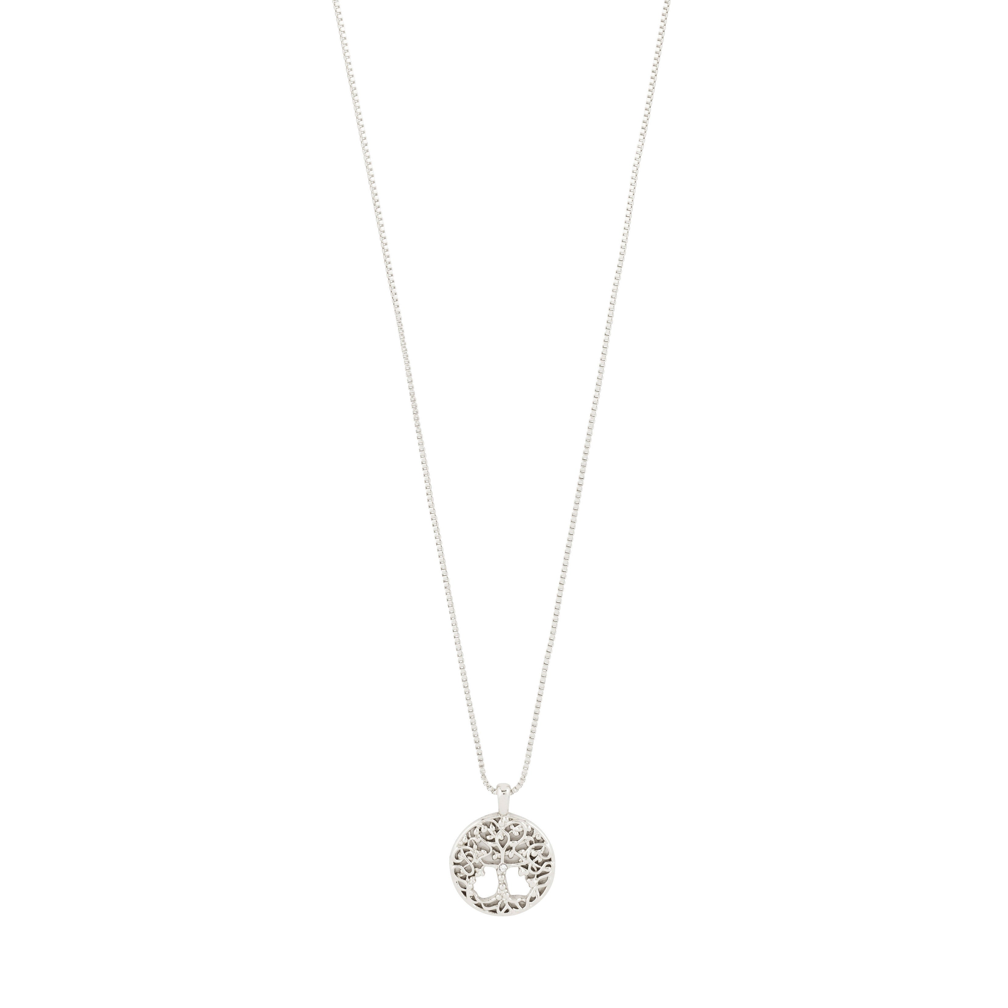 pilgrim-juanna-halskette-versilbert-coin-anh-nger-tree-of-life image 1
