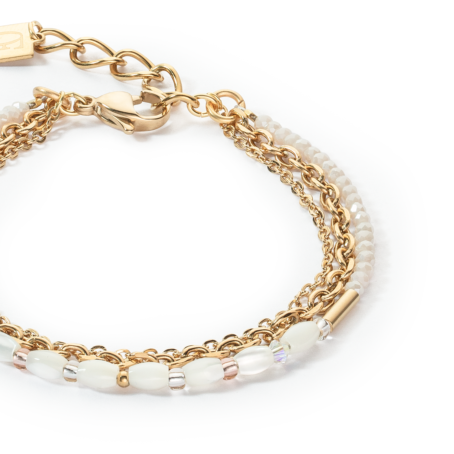 coeur-de-lion-brilliant-square-layer-armband-gold-wei-kristall-perlmutt-3-layer image 2