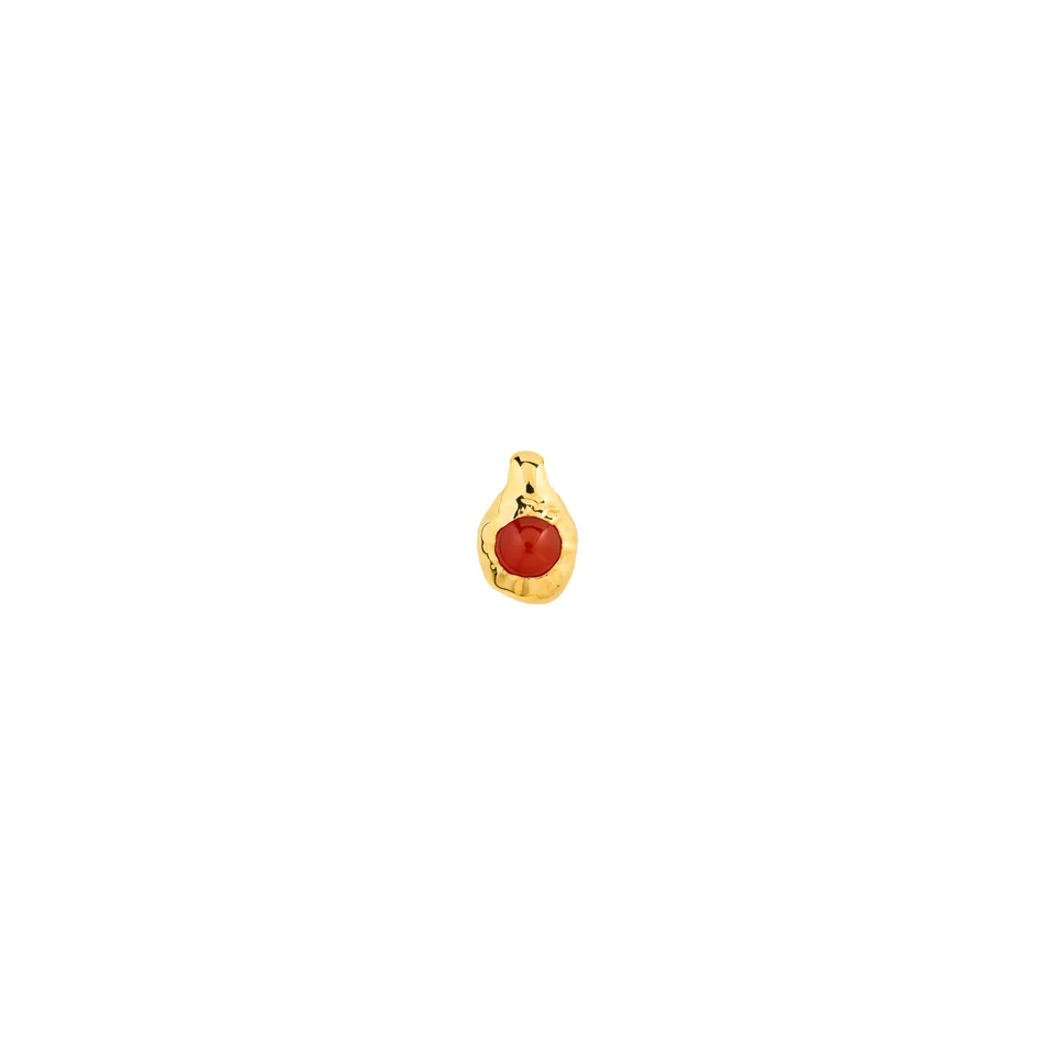 pilgrim-xdea-pave-anh-nger-roter-onyx-18k-vergoldet image 1