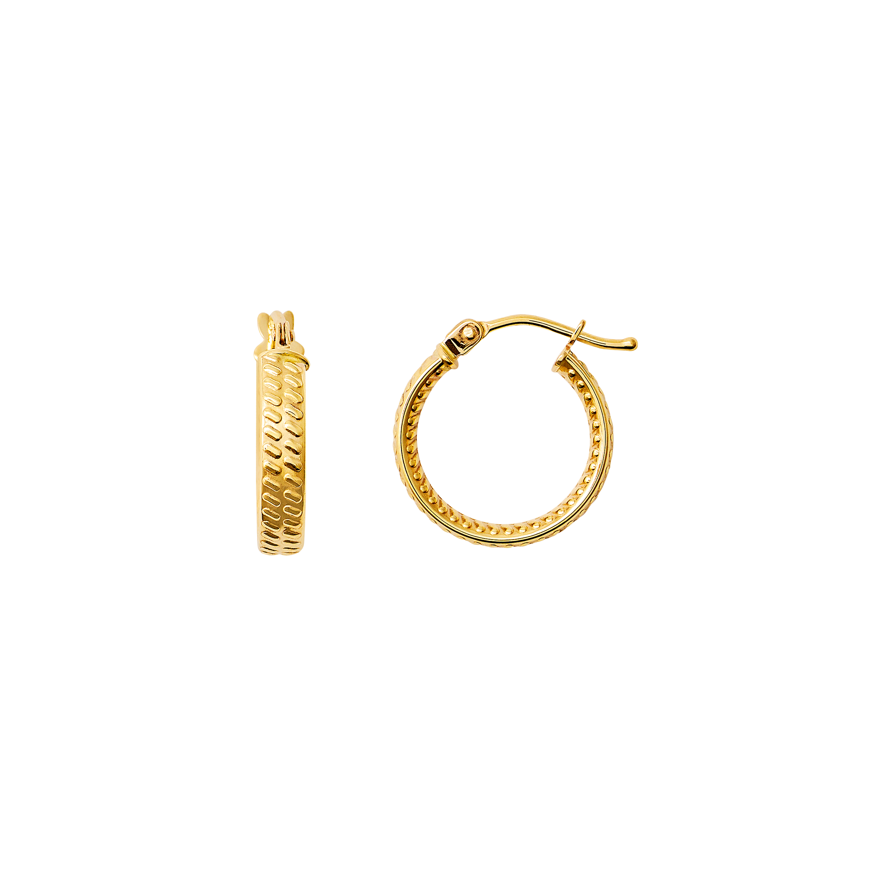 xenox-fine-basic-creolen-585-gelbgold-zarte-alltags-creolen image 1