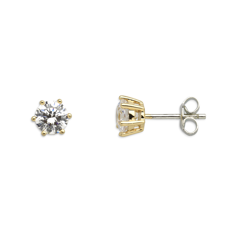 xenox-krappe-ohrringe-925-sterlingsilber-rhodiniert-mit-zirkonia-3 image 2