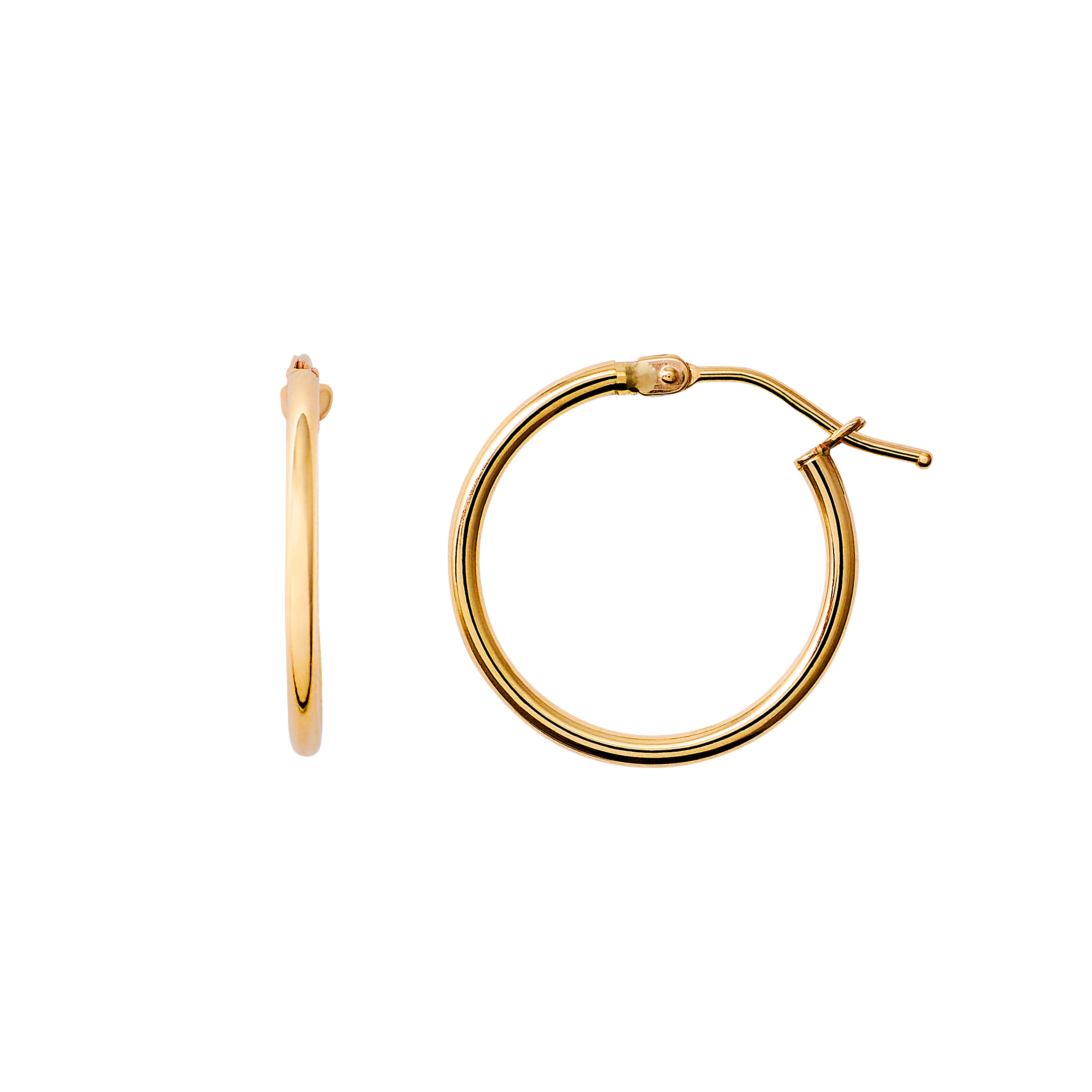 xenox-fine-basic-creolen-585-gelbgold-zarte-echtgold-creolen image 1