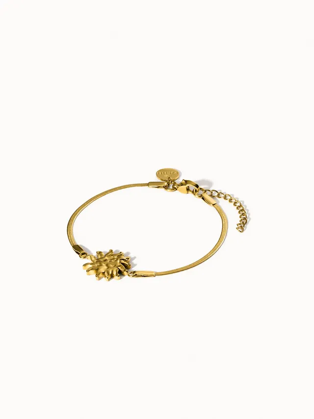 purelei-iconic-sun-armband-snake-chain-16-19-cm-sonnen-charm image 1