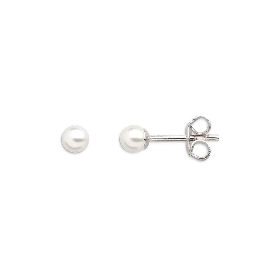 xenox-pearl-ohrstecker-925-sterlingsilber-rhodiniert-mit-wei-er-perle-xs3511n image 1