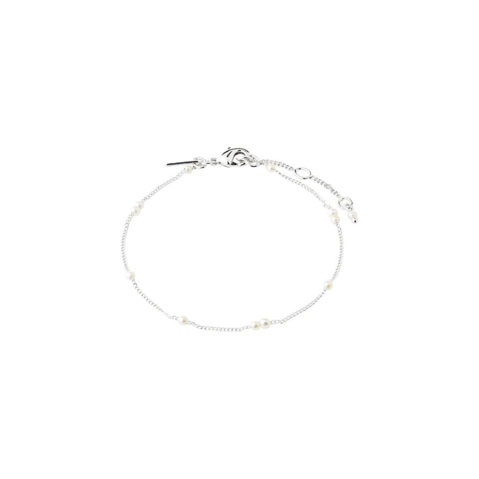 pilgrim-eron-armband-versilbert-mit-panzerkette-und-perlen image 1