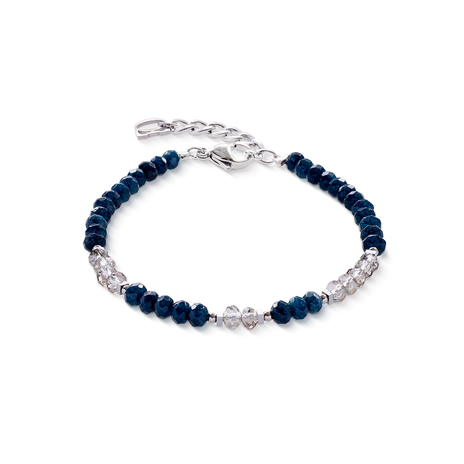 coeur-de-lion-armband-rhythm-jade-navy-silber image 1