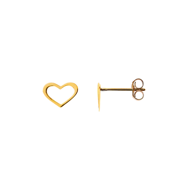 xenox-fine-ohrstecker-585-gelbgold-zarte-herzen image 1