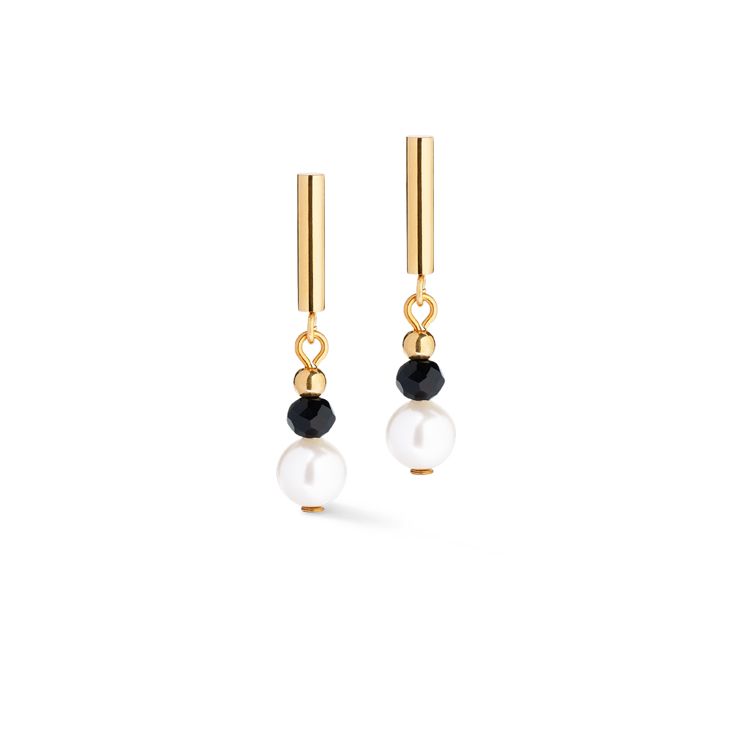 coeur-de-lion-ohrringe-trinity-spikes-gold-schwarz image 2