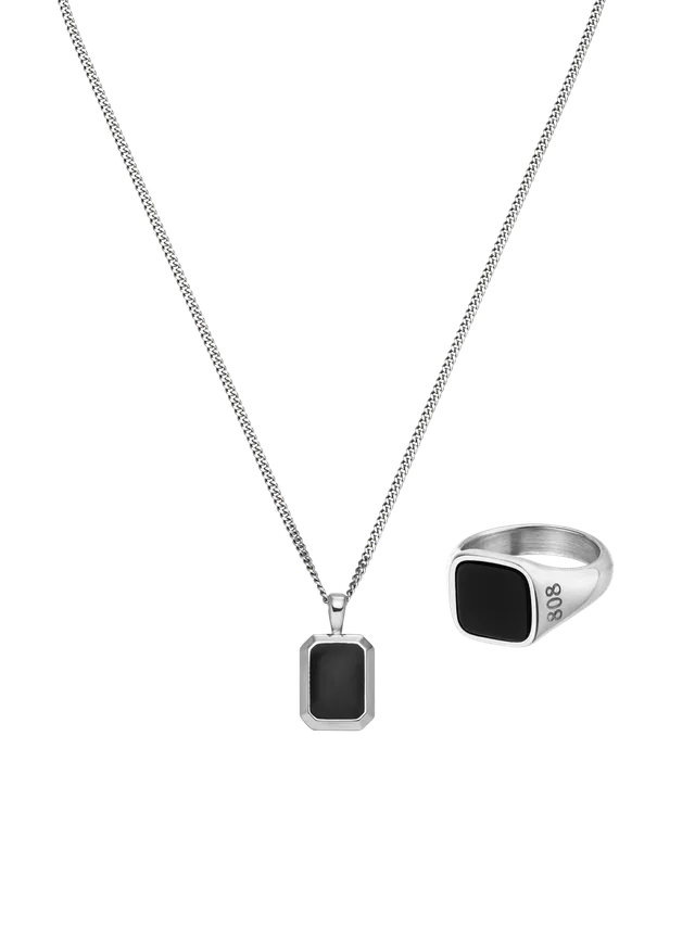 purelei-night-set-kette-und-siegelring-mit-schwarzem-onyx image 1