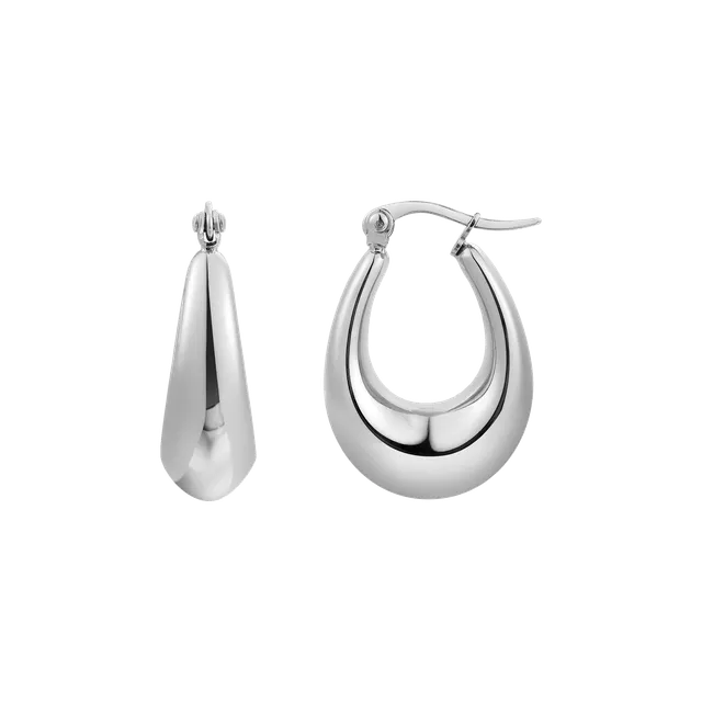 xenox-ellipse-ohrringe-edelstahl-goldfarben-beschichtet-oval image 1