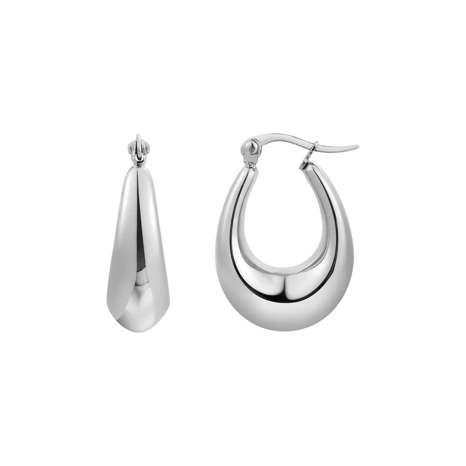 xenox-ellipse-ohrringe-edelstahl-goldfarben-beschichtet-oval image 1