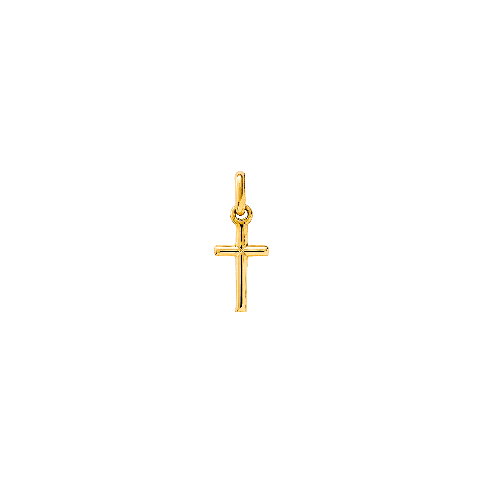xenox-fine-kreuz-anh-nger-585-gelbgold-charm image 1