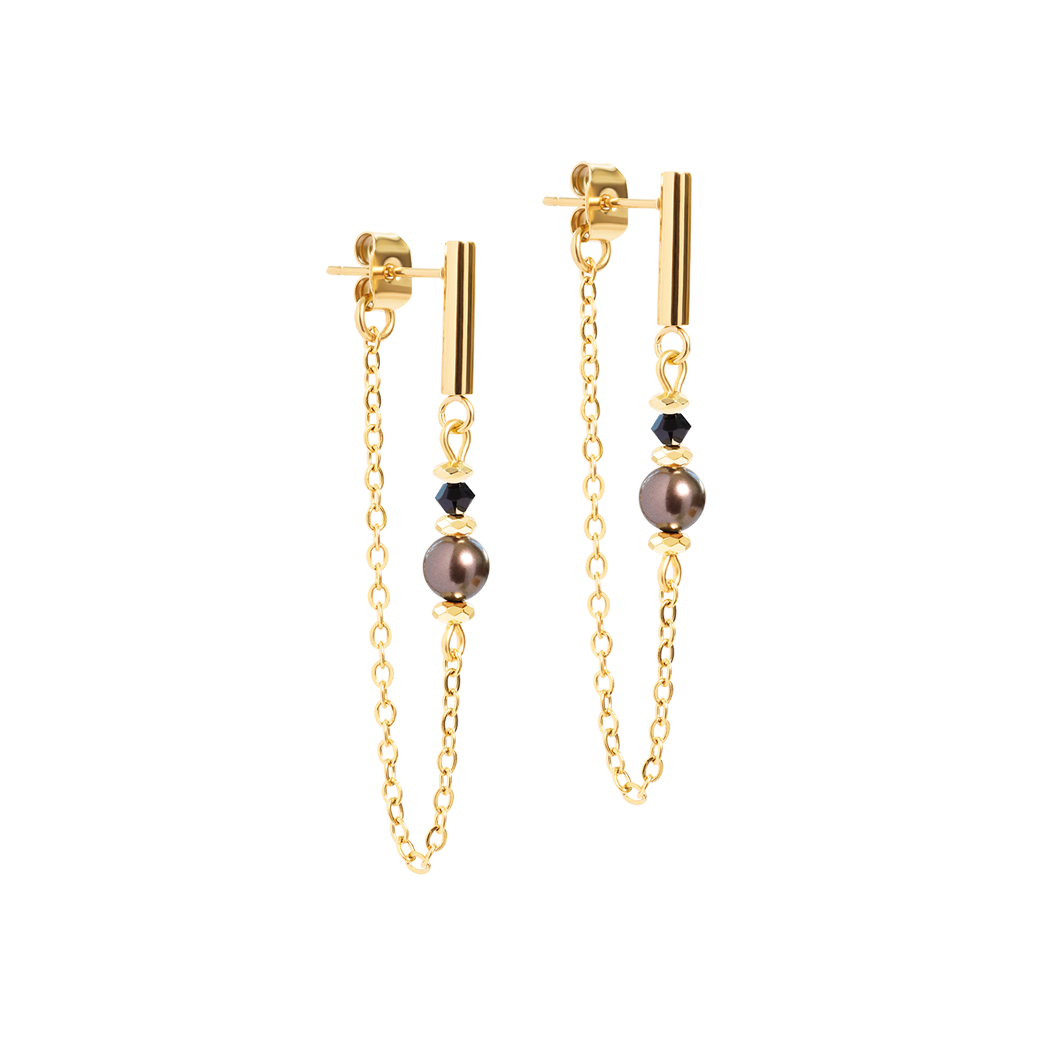 coeur-de-lion-ohrringe-slider-earth-gold-5-cm-waterfall image 2