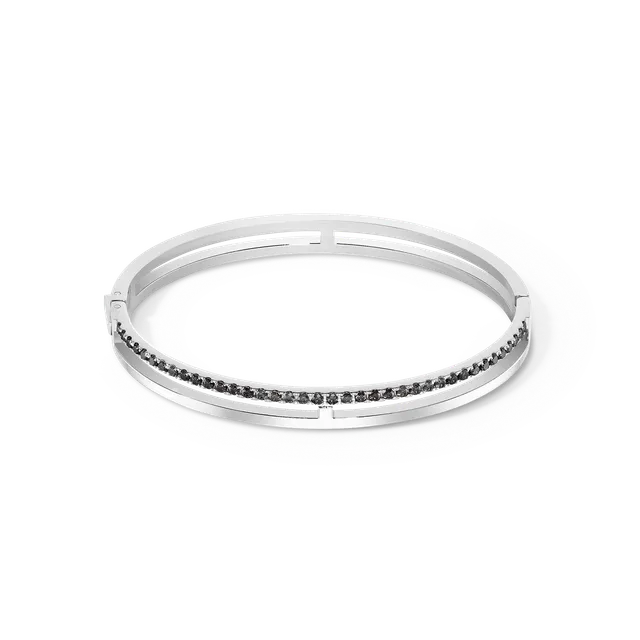 coeur-de-lion-eternal-unity-armreif-silber-schwarz image 1