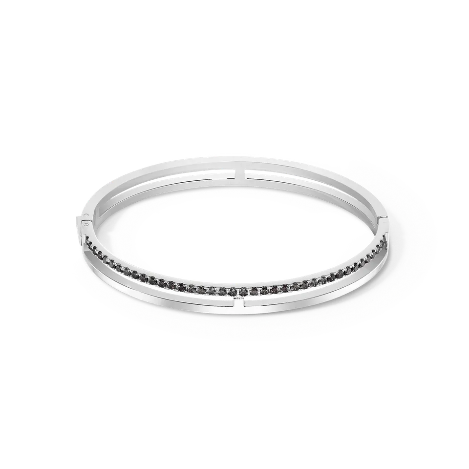 coeur-de-lion-eternal-unity-armreif-silber-schwarz image 1