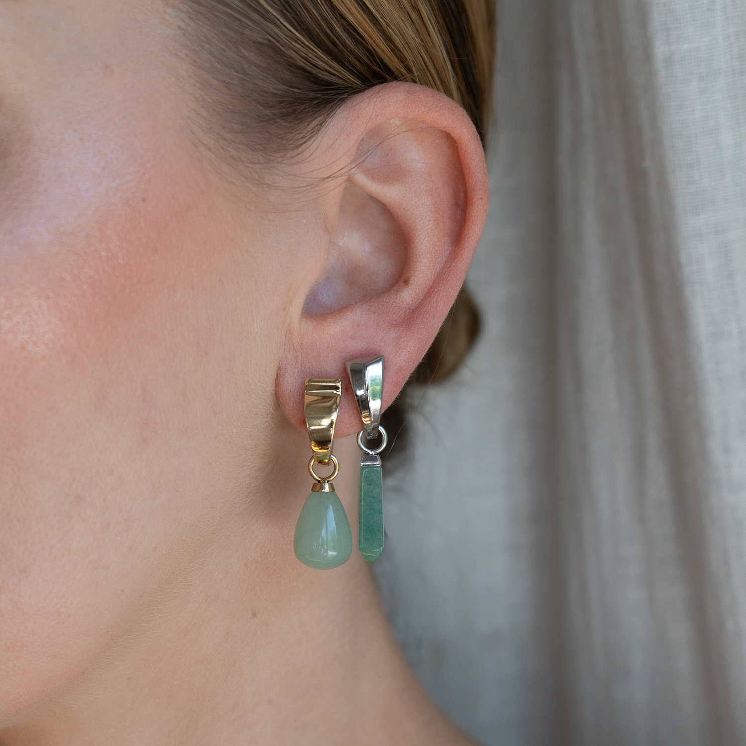 coeur-de-lion-ear-me-up-charm-tropfen-gold-gr-n-paar image 3