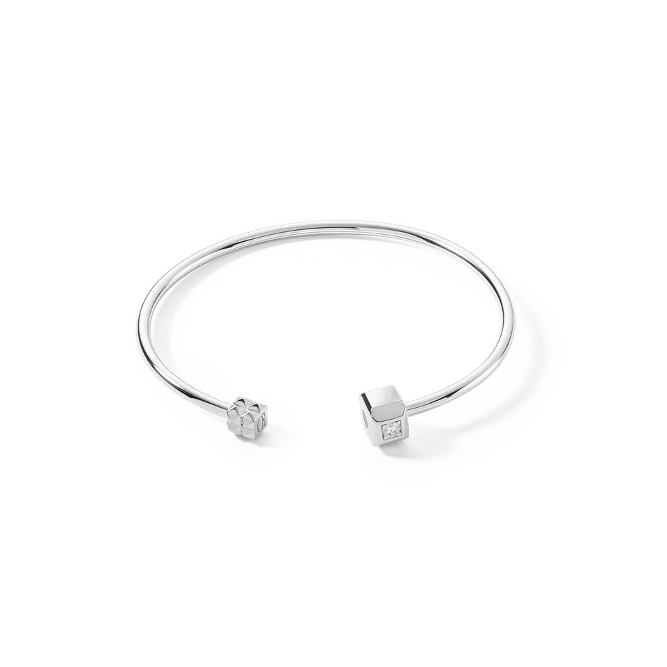 coeur-de-lion-statement-collection-armreif-offen-19-cm-silber image 1