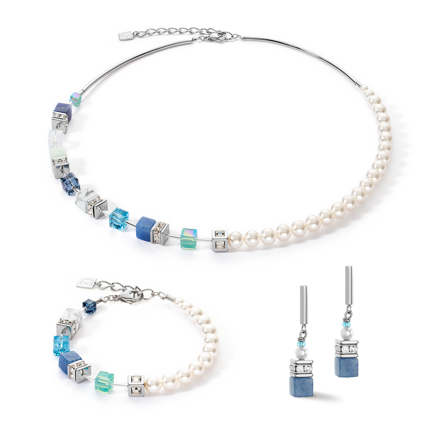 coeur-de-lion-geocube-precious-fusion-pearls-ohrringe-aqua-blau image 3