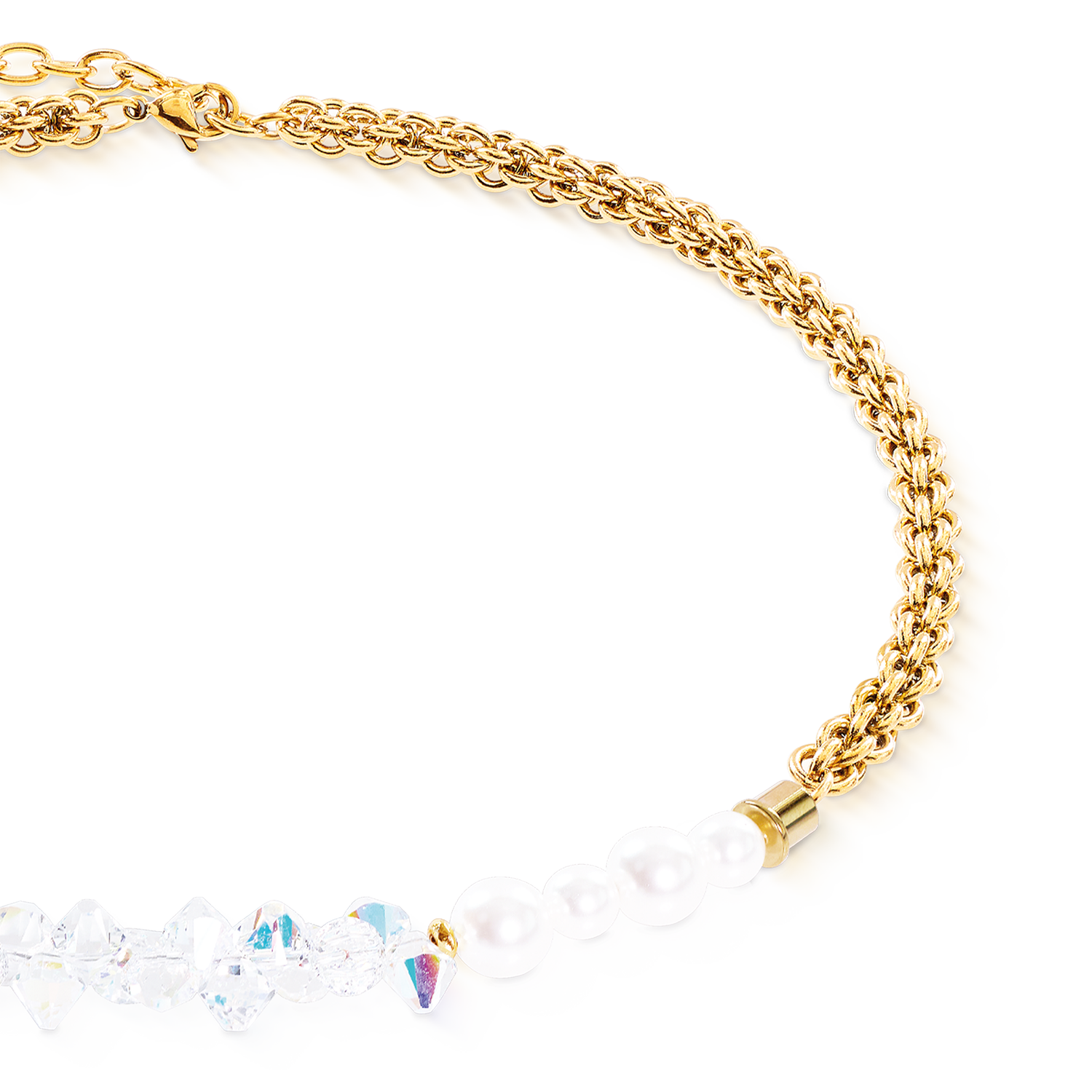 coeur-de-lion-halskette-dancing-crystals-fusion-gold-42-6-cm image 2