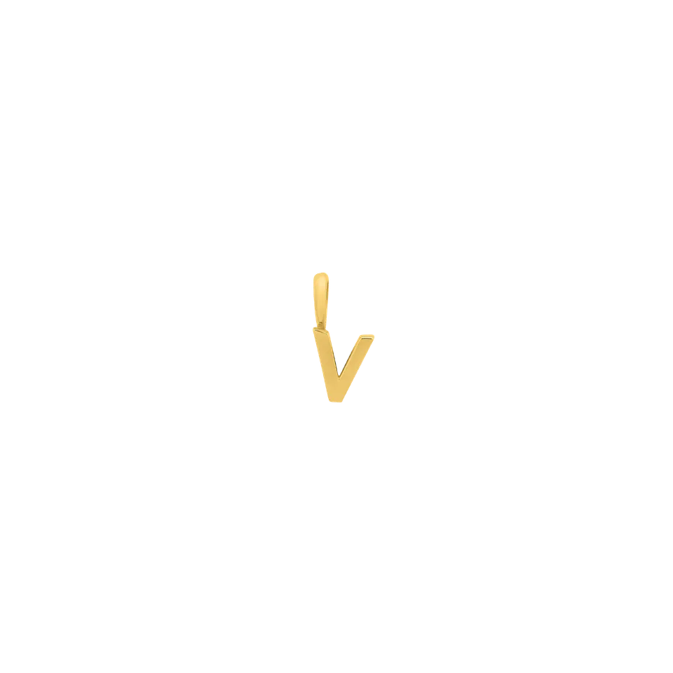 xenox-fine-v-letter-anh-nger-585-gelbgold image 1