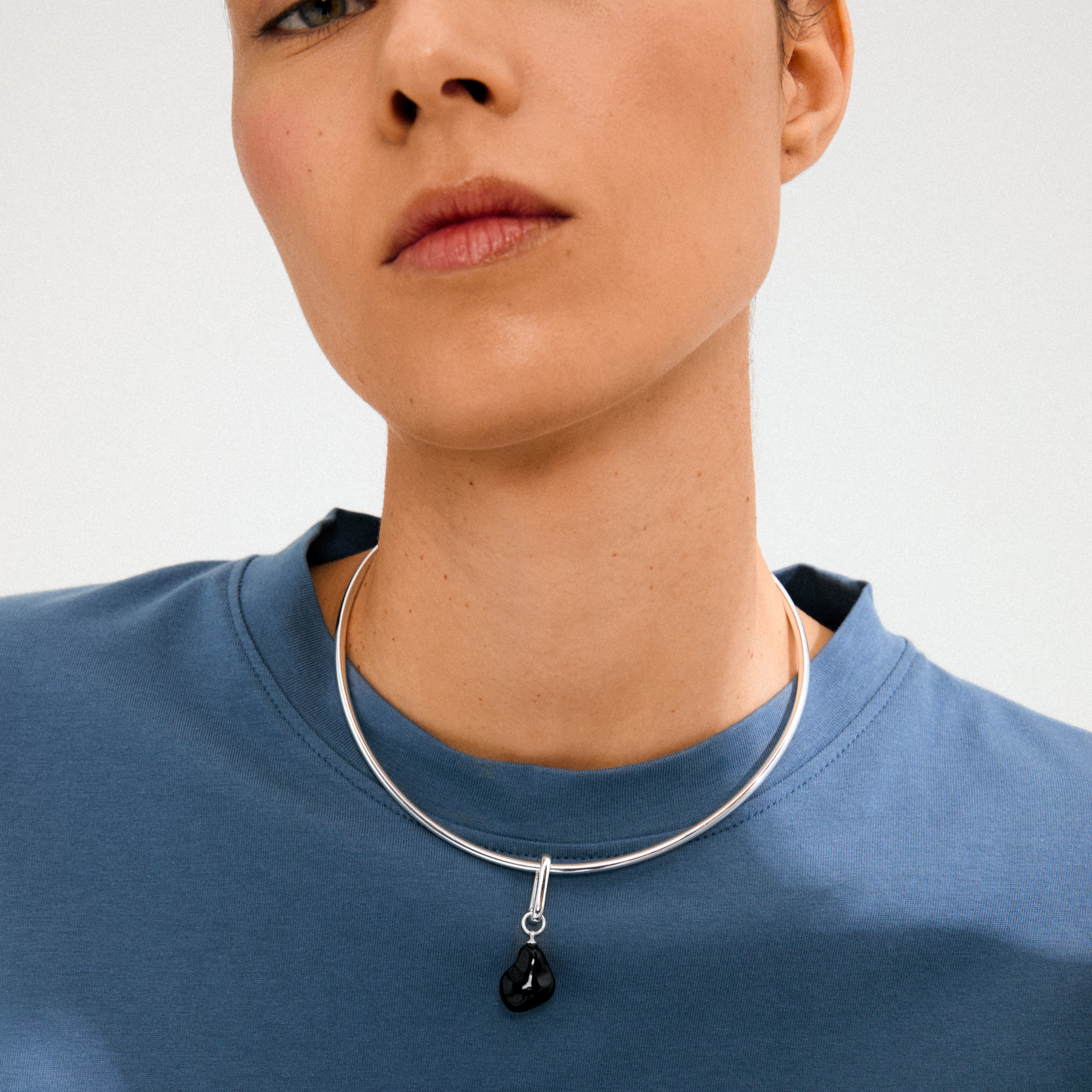 pilgrim-charm-anh-nger-schwarz-versilbert image 2