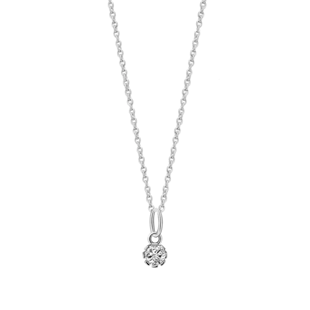 xenox-pure-essentials-halskette-925-sterlingsilber-rhodiniert-zirkonia image 1