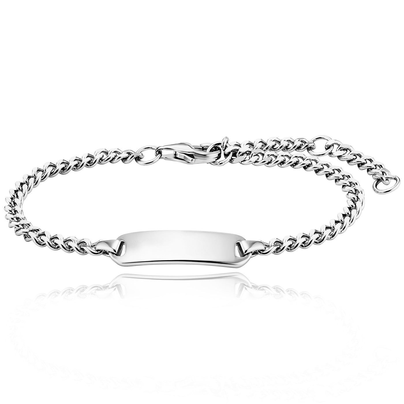 julie-julsen-kids-panzerarmband-silber-925-rhodiniert-mit-gravurplatte image 1