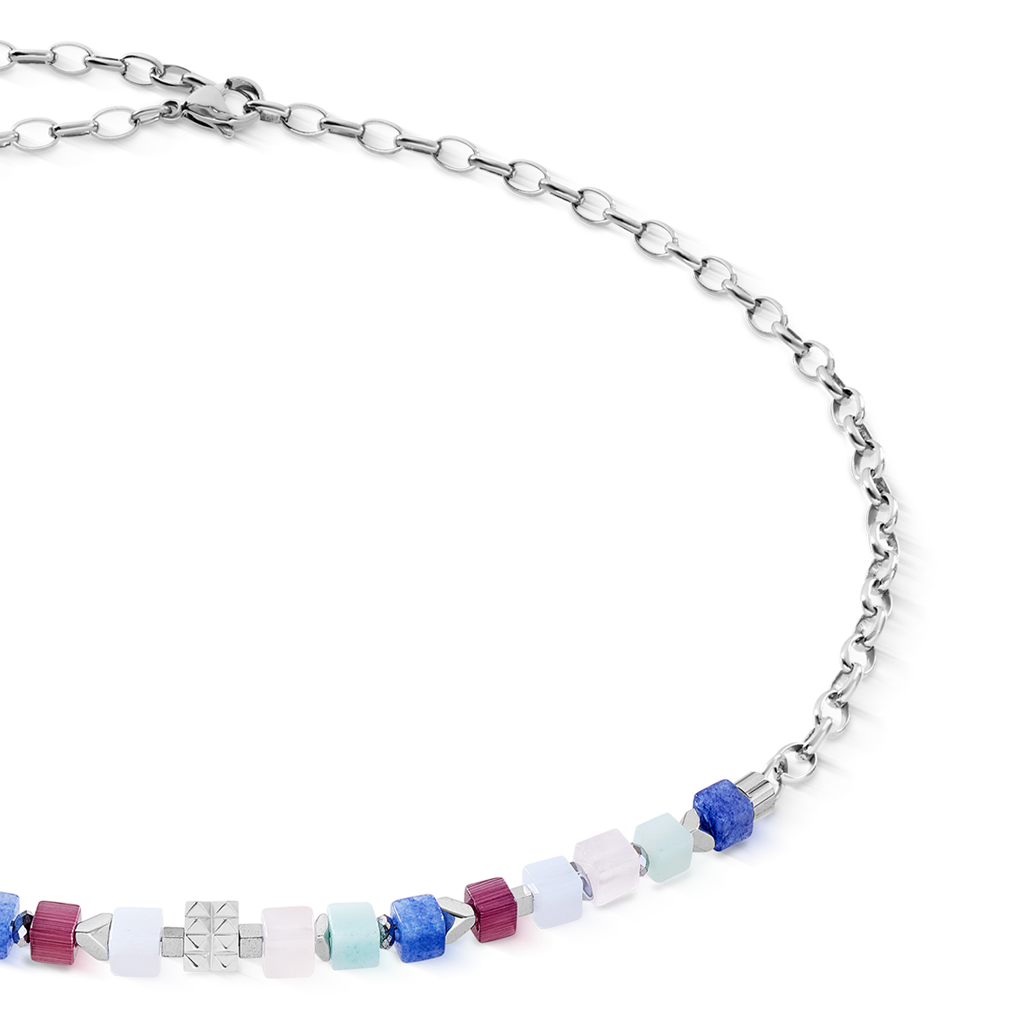 coeur-de-lion-geocube-halskette-cube-mosaic-lumina-silber image 2
