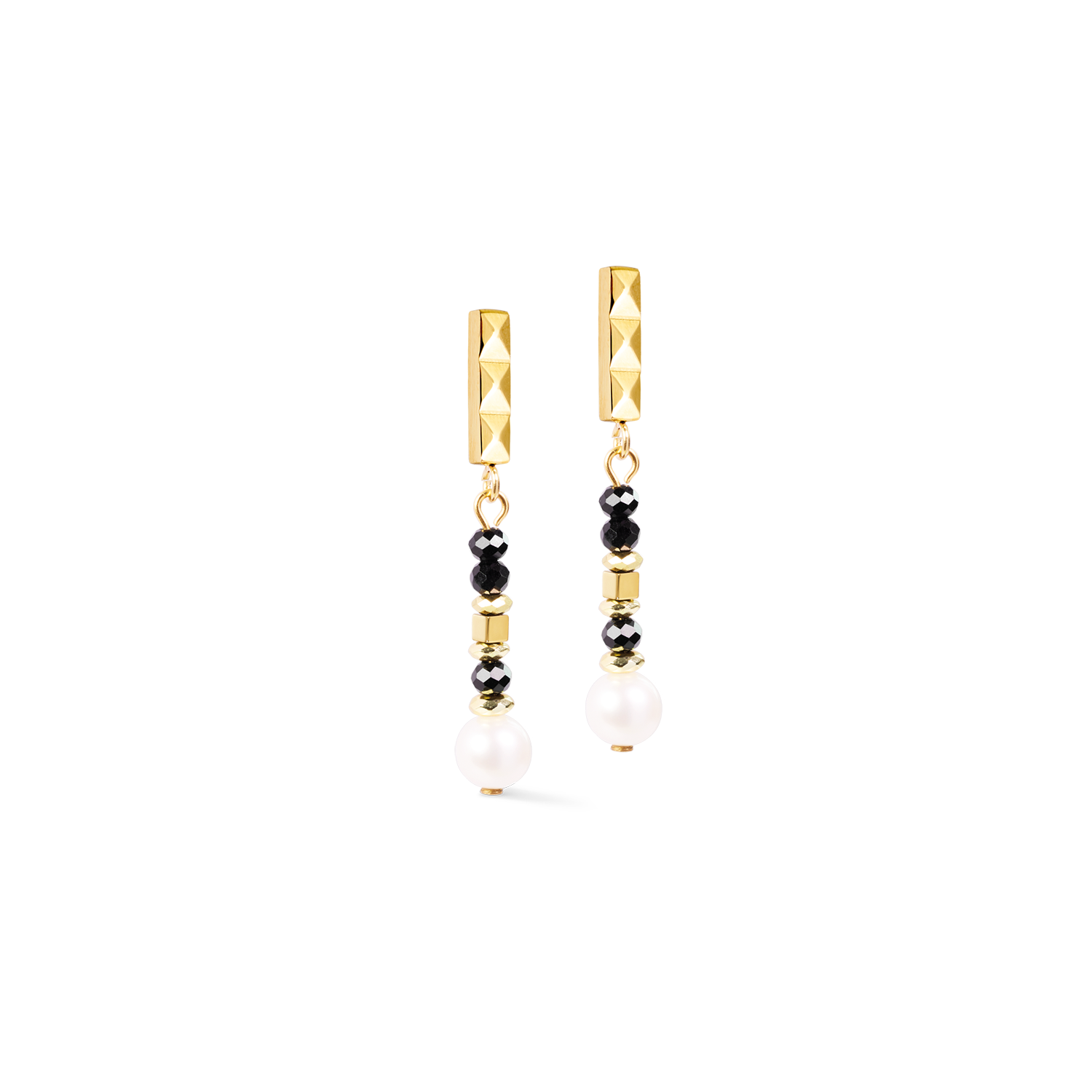 coeur-de-lion-ohrstecker-astoria-noir-pearl-gold-3-5-cm image 1