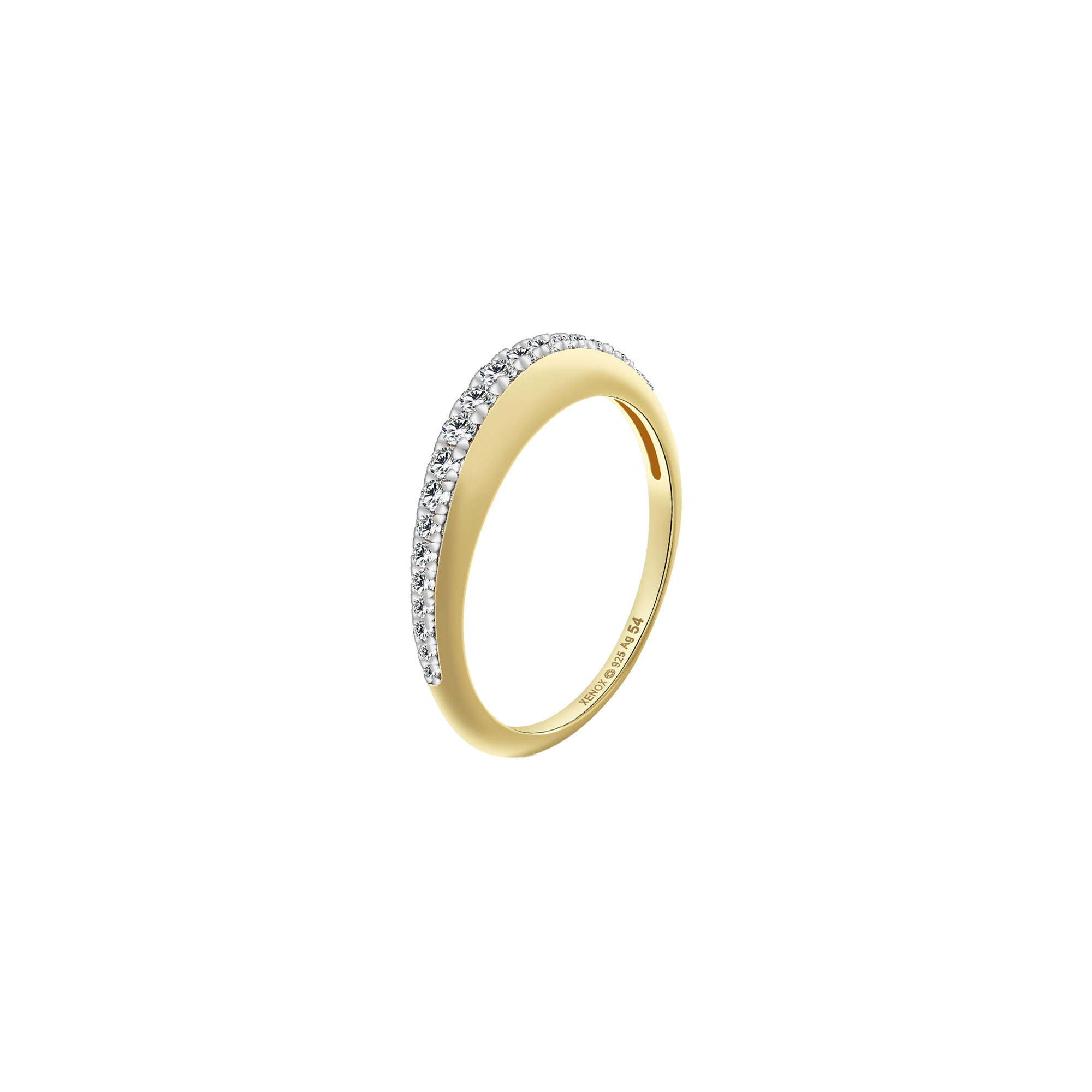 xenox-grace-ring-925-sterlingsilber-rhodiniert-mit-zirkonia image 2
