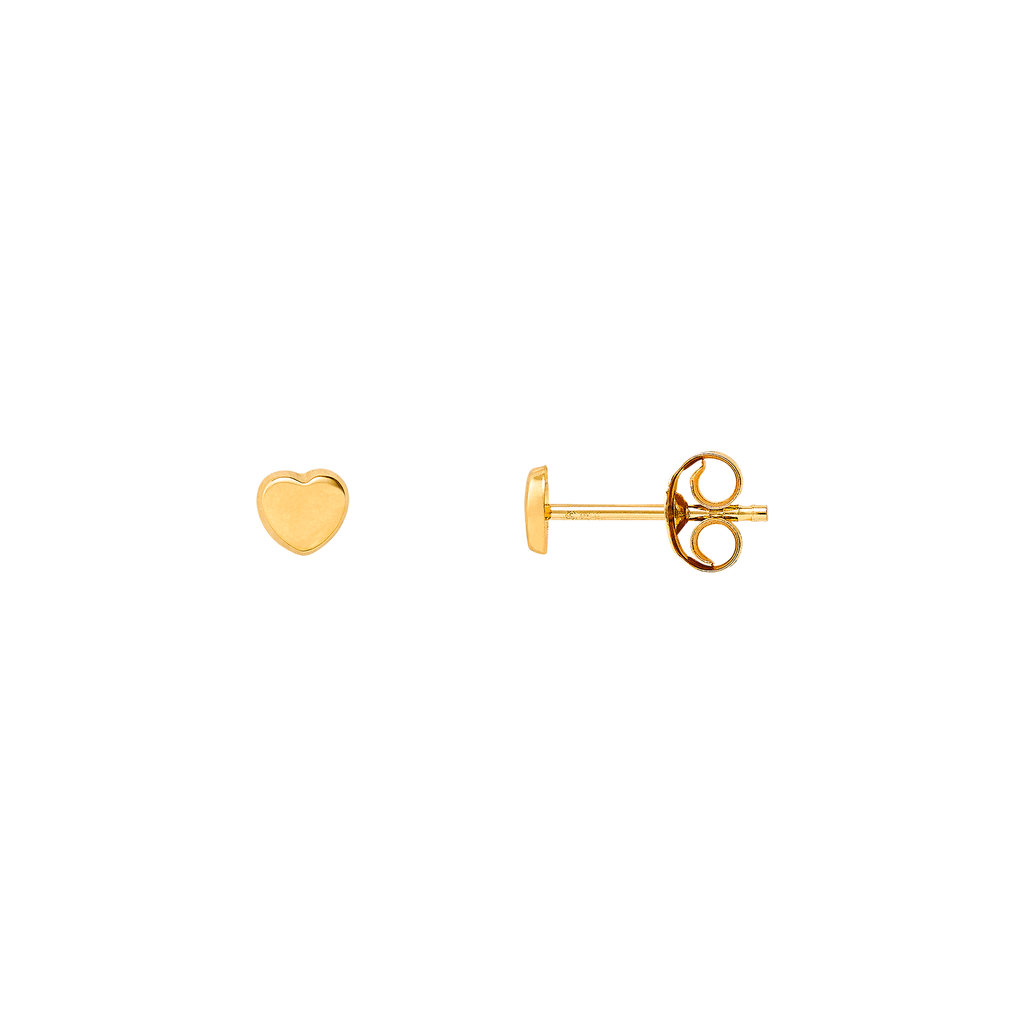 xenox-fine-ohrstecker-585-gelbgold-schlicht-3 image 1