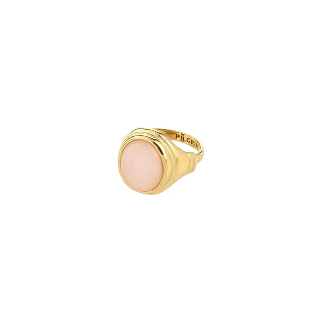pilgrim-lyndon-ring-goldplattiert-mit-rosenquarz-verstellbar image 1