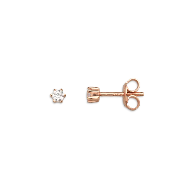 xenox-krappe-ohrringe-925-sterlingsilber-ros-vergoldet-mit-zirkonia image 1