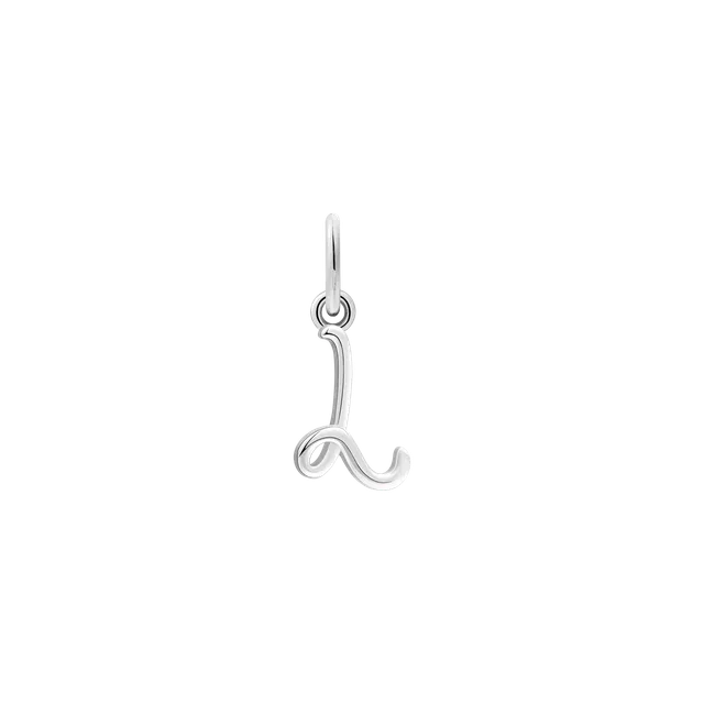 xenox-l-letter-italic-charm-925-sterlingsilber-rhodiniert image 1