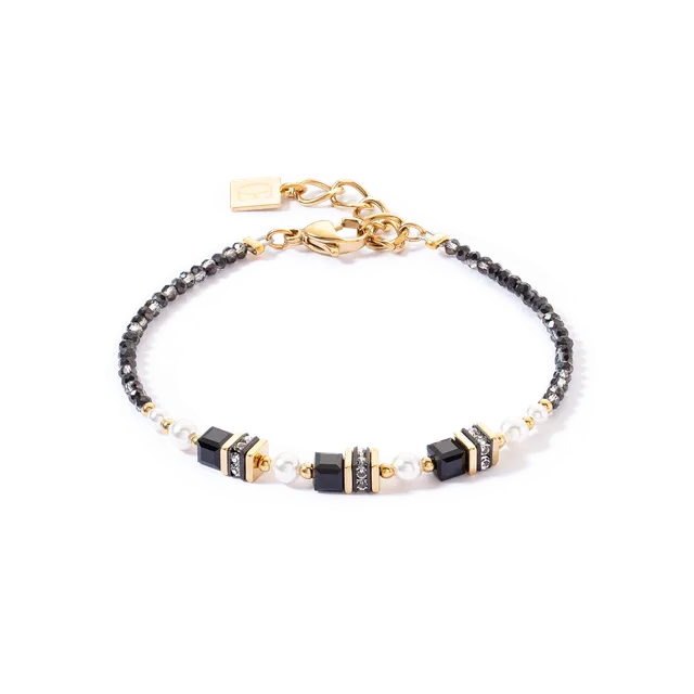 coeur-de-lion-sparkling-princess-armband-gold-schwarz image 1