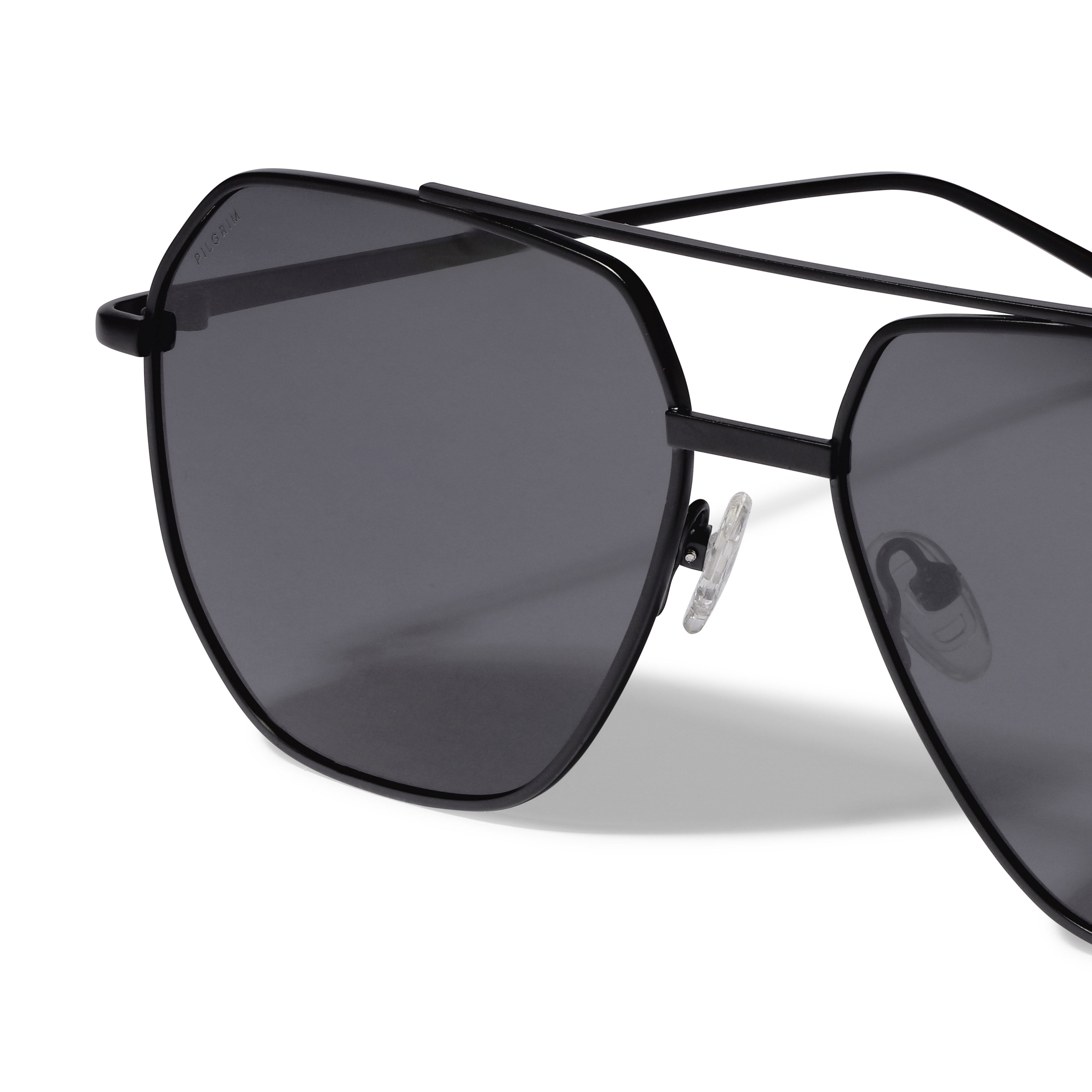 pilgrim-ana-sonnenbrille-schwarz-piloten-modell-metall image 7