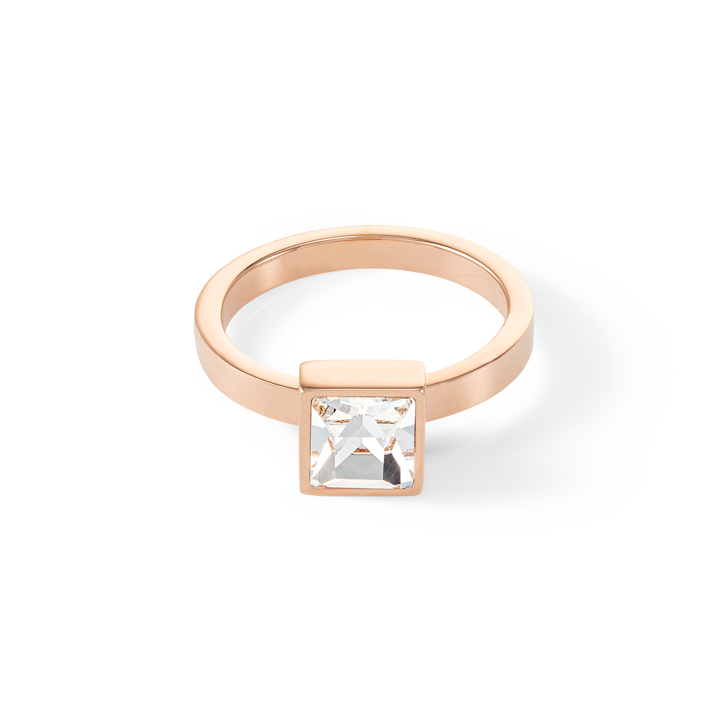 coeur-de-lion-brilliant-square-big-ring-ros-gold-kristall image 2