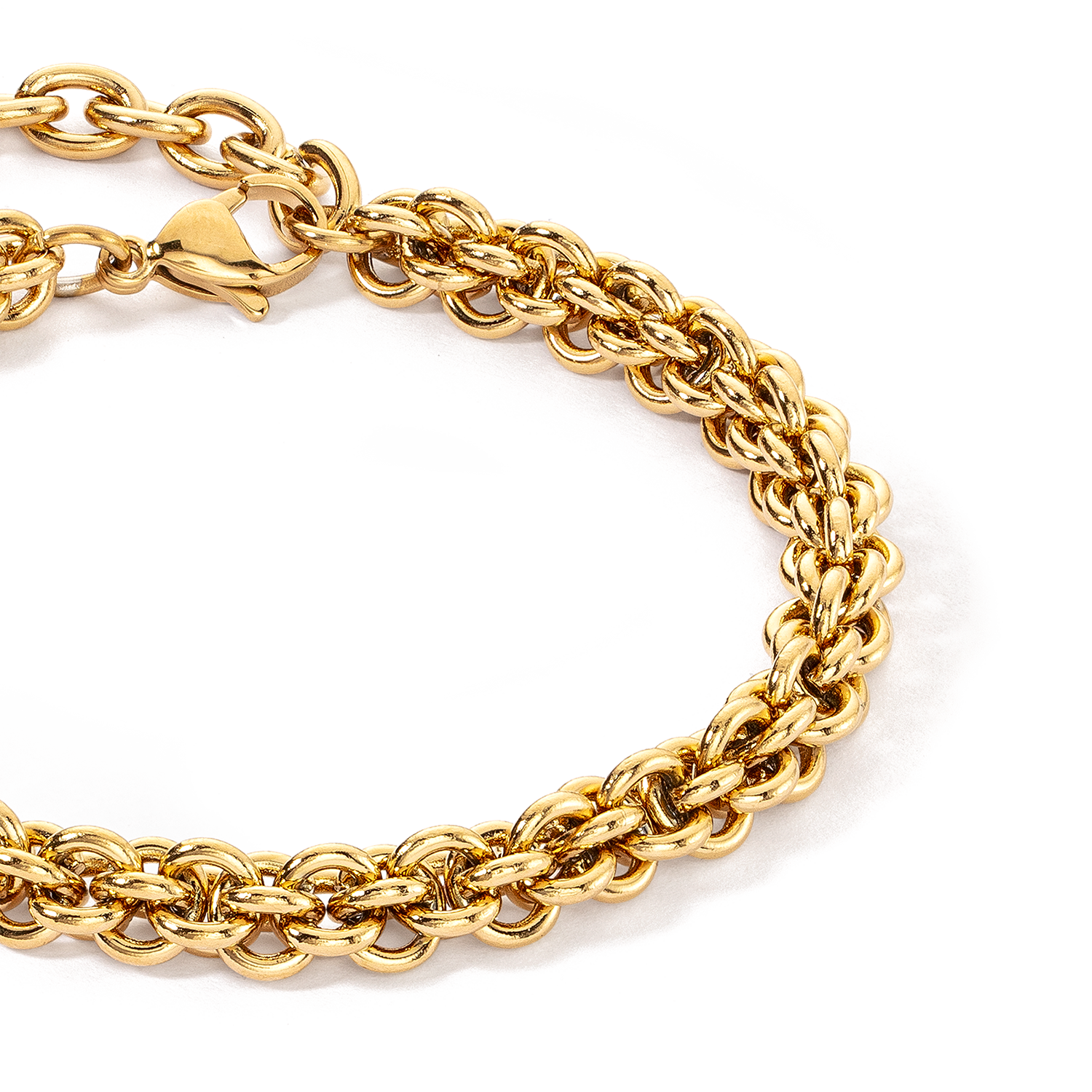 coeur-de-lion-essentials-armband-mesh-chain-gold-edelstahl image 2
