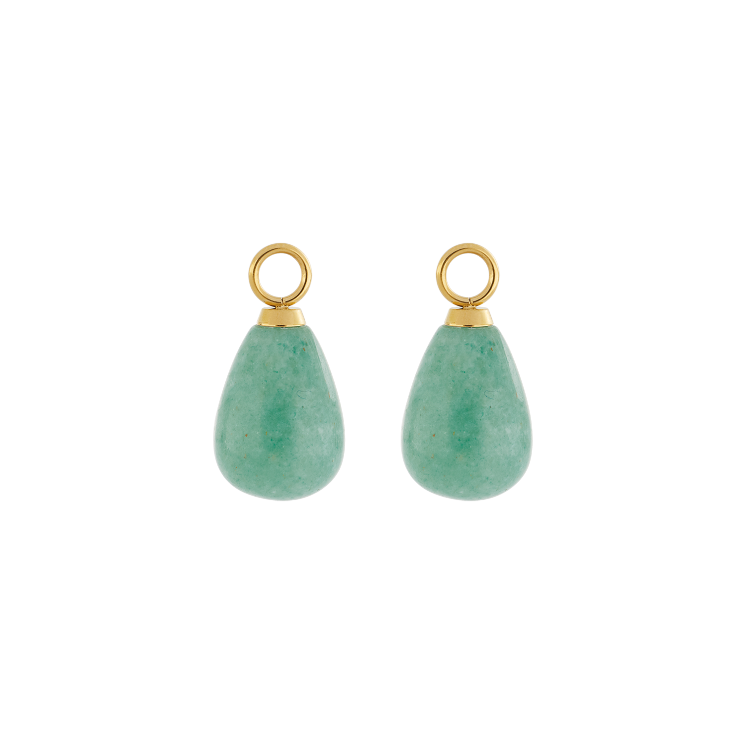 coeur-de-lion-ear-me-up-charm-tropfen-gold-gr-n-paar image 1