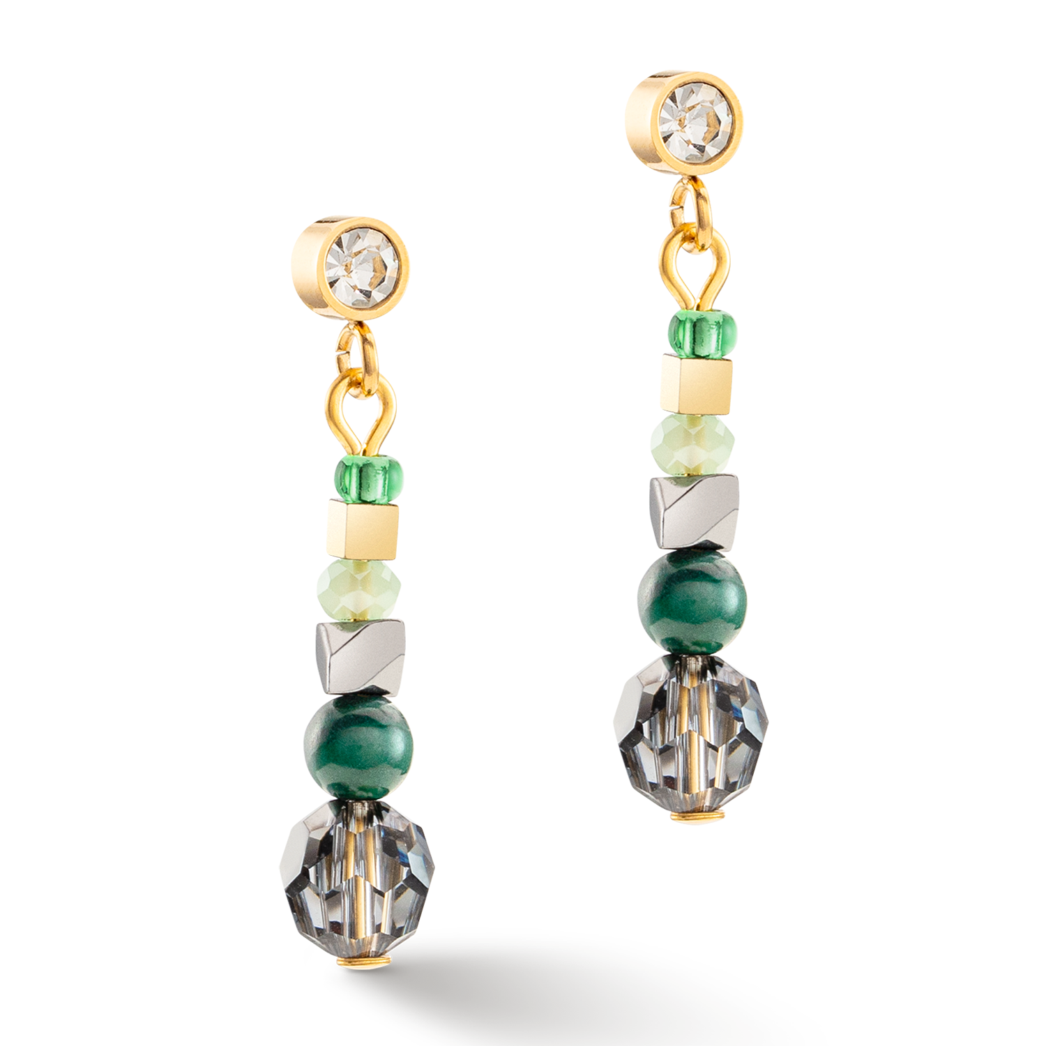 coeur-de-lion-ohrringe-amulett-glamorous-green-gold image 2
