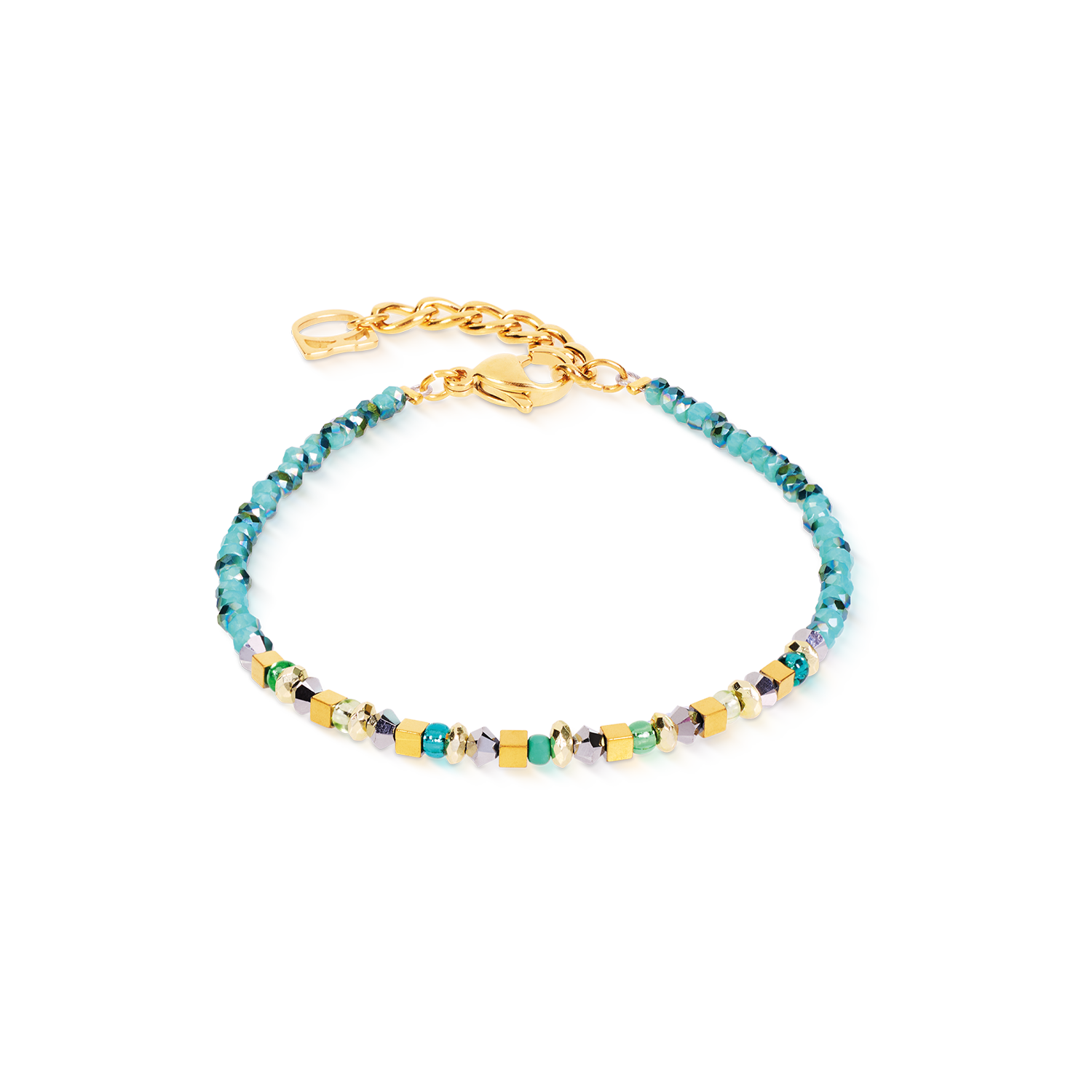coeur-de-lion-golden-whisper-armband-18-3-cm-gr-n-gold image 1
