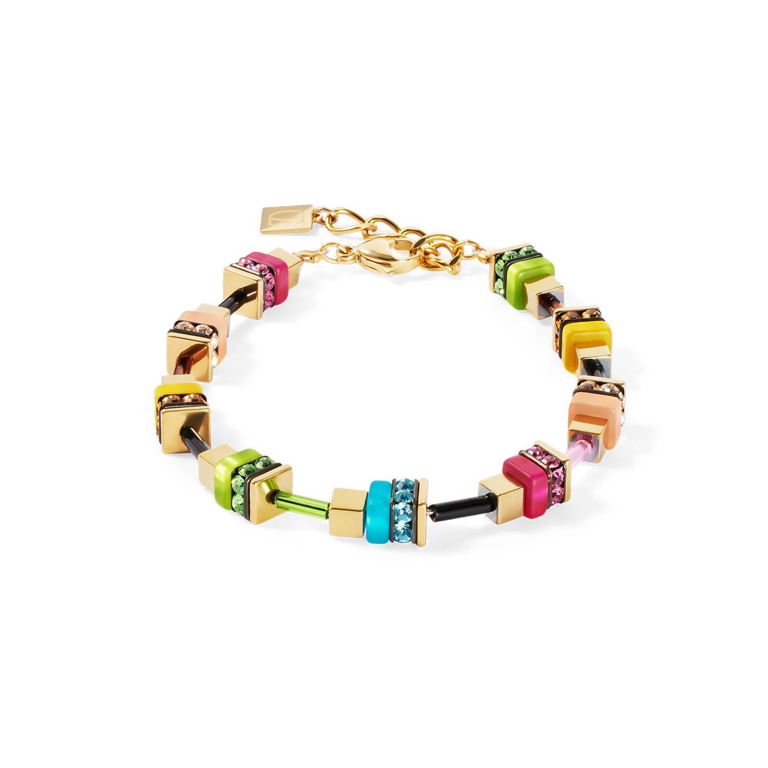 coeur-de-lion-armband-boho-sunset-cube-rainbow image 1