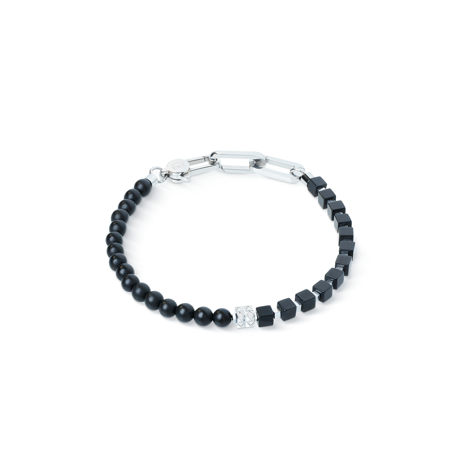 coeur-de-lion-armband-spikes-fusion-onyx-schwarz-silber image 1