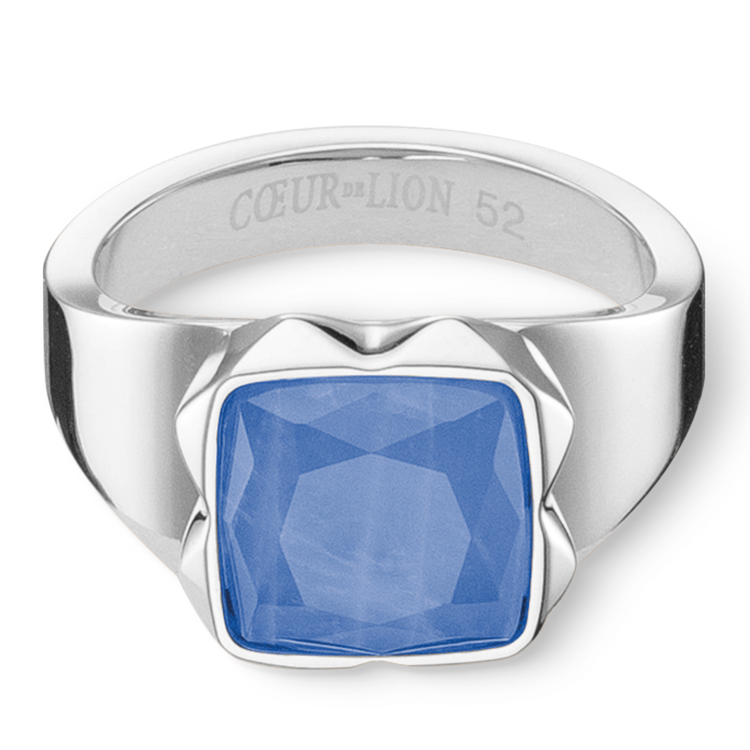 coeur-de-lion-spikes-square-ring-aventurin-silber-blau image 2
